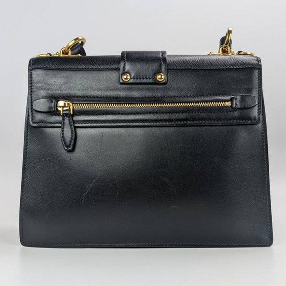 SOLD Prada Cahier Black Leather Shoulder Bag - Picture 2 of 8